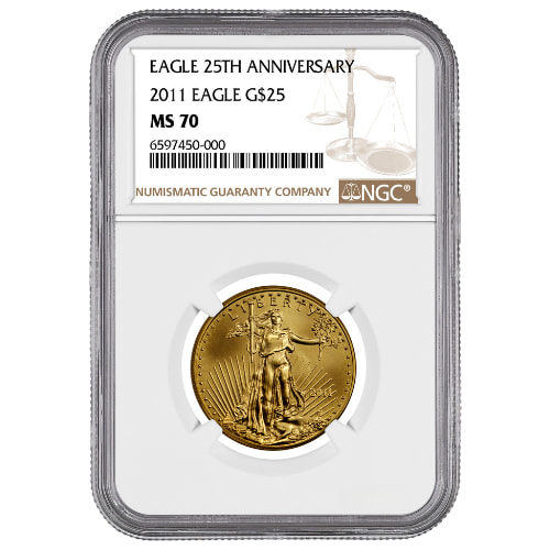 2011 NGC MS-70 1/2 oz American Gold Eagle Coin