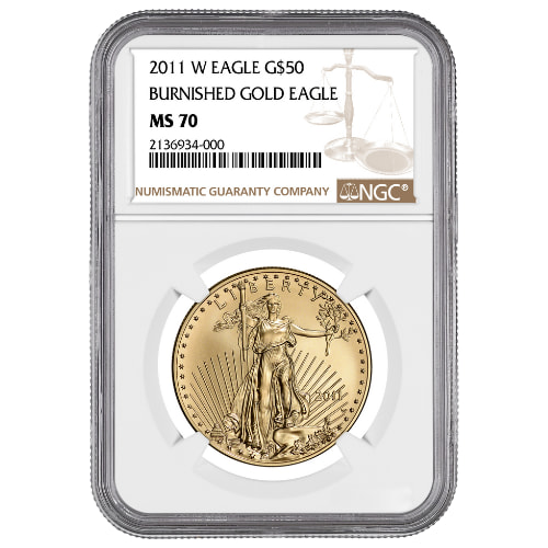 2011-W NGC MS-70 1 oz American Gold Eagle Burnished Coin