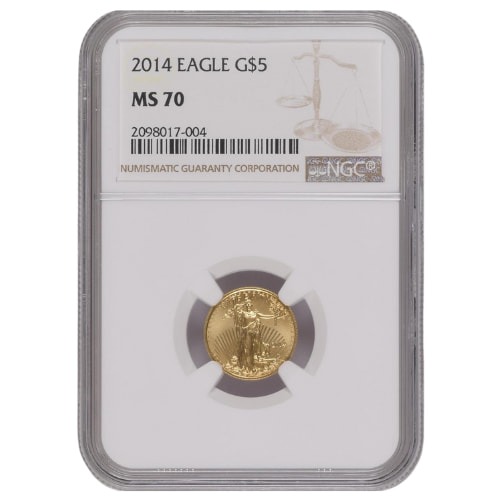 2014 NGC MS-70 1/10 oz American Eagle Gold Coin