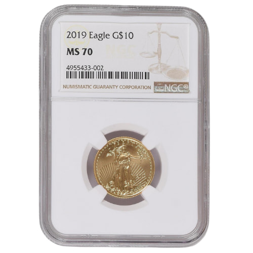 2019 NGC MS-70 1/4 oz American Gold Eagle Coin