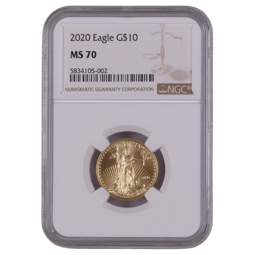 2020 NGC MS-70 1/4 oz American Gold Eagle Coin