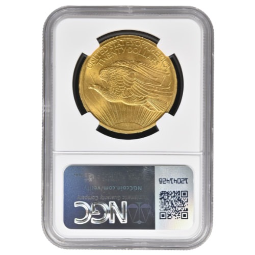 1907 NGC MS-66 $20 St. Gaudens Double Eagle Gold Coin SD Bullion