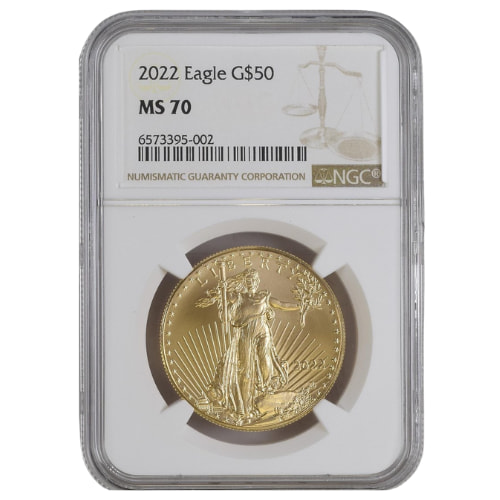 2022 NGC MS-70 1 oz American Gold Eagle Coin