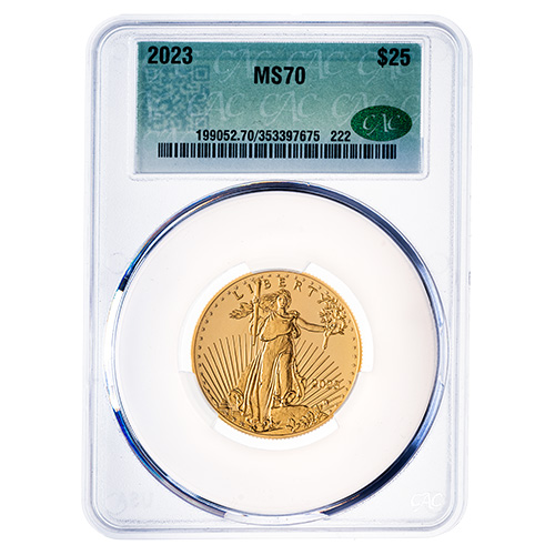 2023 CAC MS-70 1/2 oz American Gold Eagle Coin