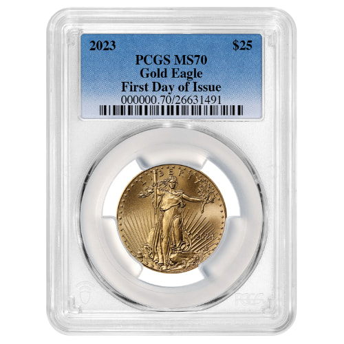 2023 PCGS MS-70 First Day Of Issue 1/2 oz American Gold Eagle Coin