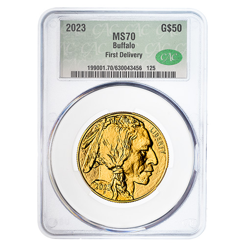 2023 CAC MS-70 First Delivery 1 oz American Buffalo Gold Coin