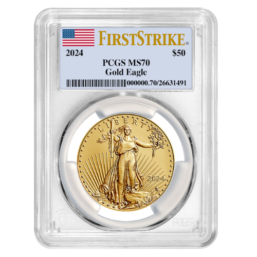 PCGS MS-70 First Strike 2024 1 oz American Gold Eagle Coin