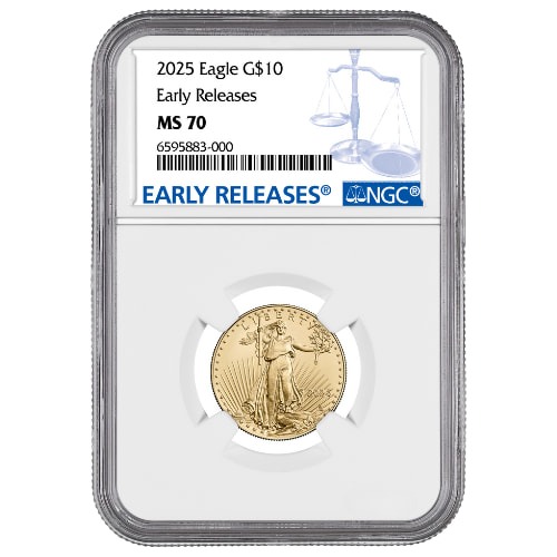 2025 NGC MS-70 Early Releases 1/4 oz American Gold Eagle Coin