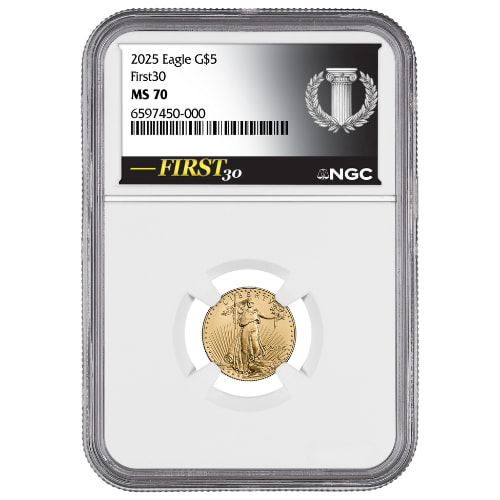 2025 NGC MS-70 FIRST30™ 1/10 oz American Gold Eagle Coin