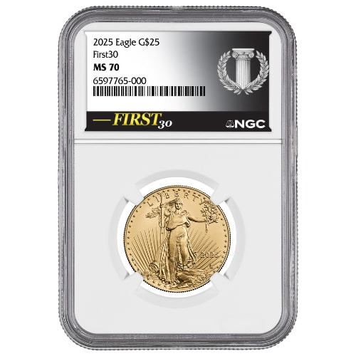 2025 NGC MS-70 FIRST30™ 1/2 oz American Gold Eagle Coin