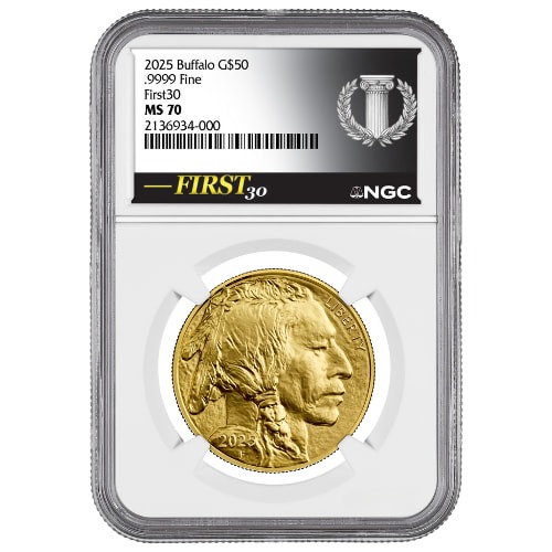 2025 NGC MS-70 FIRST30™ 1 oz American Gold Buffalo Coin
