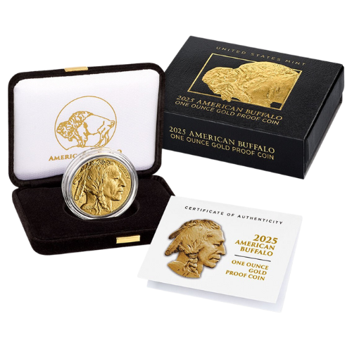 2025-W 1 oz American Gold Buffalo Proof Coin with Box and COA