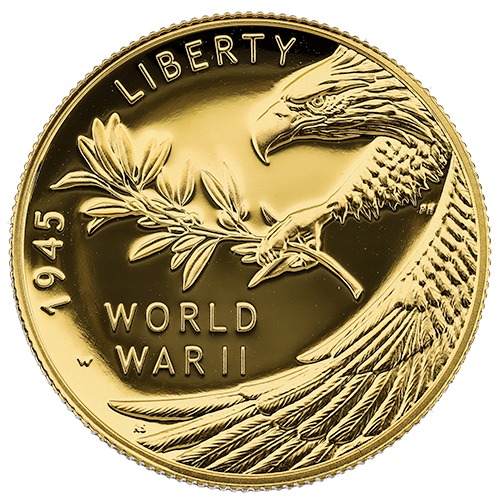 2020-W 1/2 oz $25 American End of World War II Commemorative Proof Gold Coin