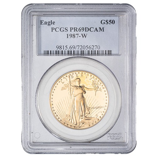 1987 PCGS PR-69 1 oz American Gold Eagle Proof Coin