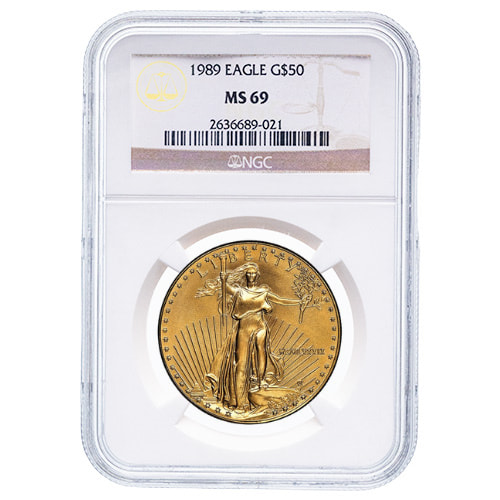 1989 NGC MS-69 1 oz American Gold Eagle Coin