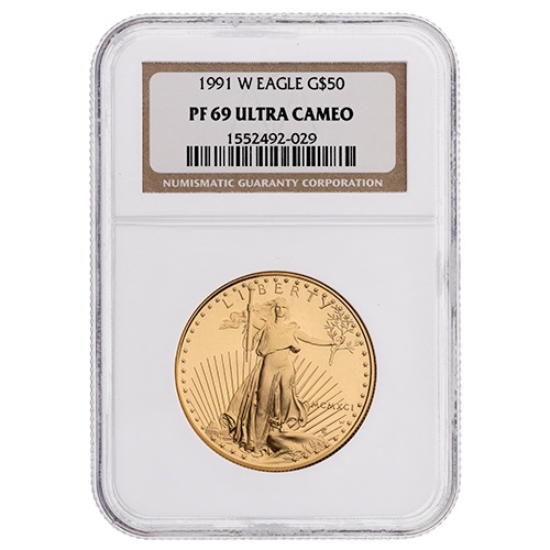 1991 NGC PF-69 1 oz American Gold Eagle Proof Coin