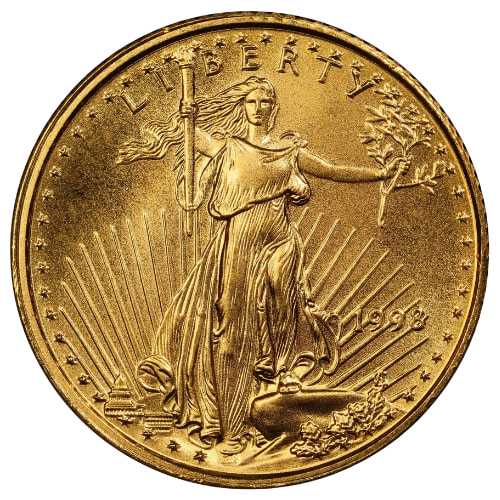 1998 1/10 oz American Gold Eagle Coin