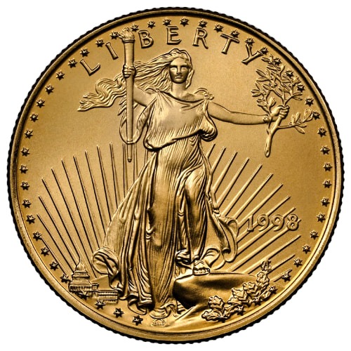 1998 1/2 oz American Gold Eagle Coin