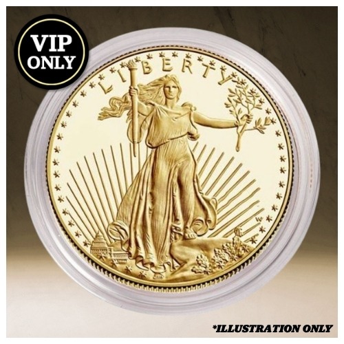 1/2 oz American Gold Eagle Proof Coin - Random Year