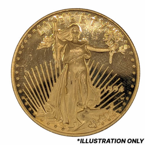 1 oz American Gold Eagle Proof Coin - Random Year (Damaged)