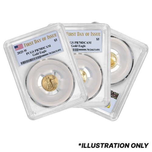 PCGS PR-70 1/10 oz American Gold Eagle Proof Coin - Random Year