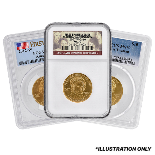 NGC/PCGS MS-70 1/2 oz American First Spouse Gold Coins - Design Our Choice