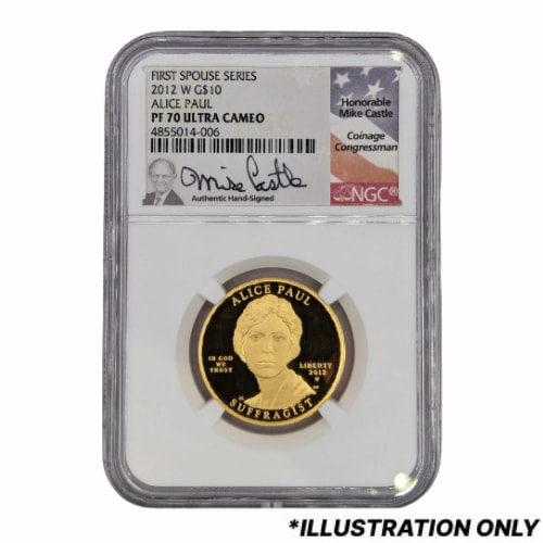 NGC/PCGS PR/PF-70 1/2 oz American First Spouse Gold Proof Coins - Design Our Choice