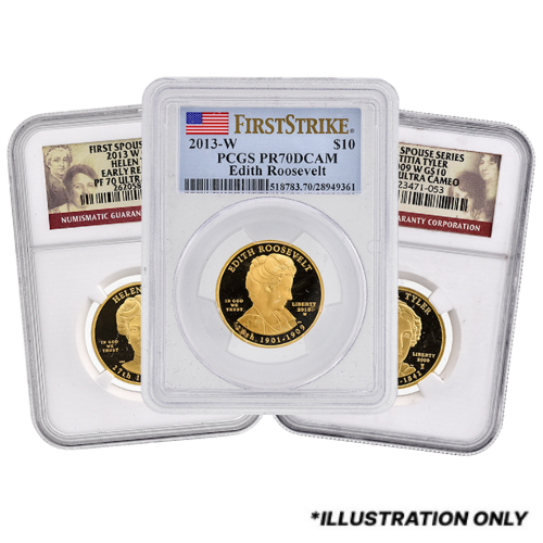 NGC/PCGS PR/PF-70 1/2 oz American First Spouse Gold Proof Coins - Design Our Choice