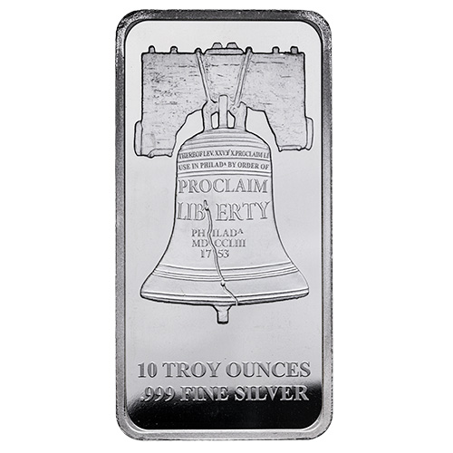 10 oz SD Bullion Proclaim Liberty Silver Bar