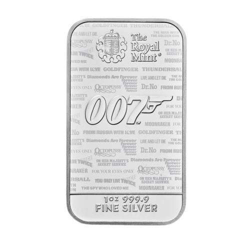 2020 1 oz James Bond Silver Bar