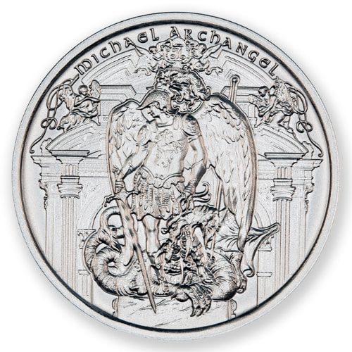 1 oz Archangel Michael Silver Round