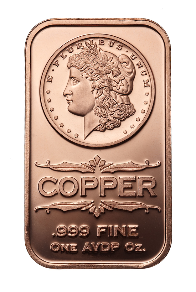 1 oz Morgan Dollar Copper Bar - Osborne Mint