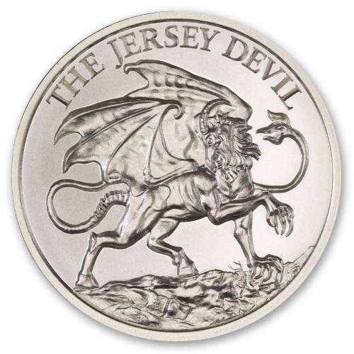 2 oz New Jersey Devil Silver Round