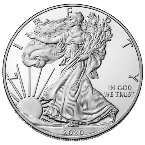 2020-S 1 oz American Silver Eagle Proof Coin with Box & COA