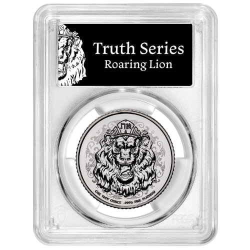 2024 PCGS PR-70 1 oz Roaring Lion Reverse Proof Platinum Coin