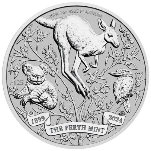2024 1 oz Australian Perth Mint’s 125th Anniversary Platinum Coin