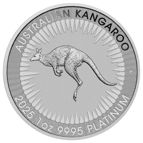 2025 1 oz Australian Platinum Kangaroo Coin BU