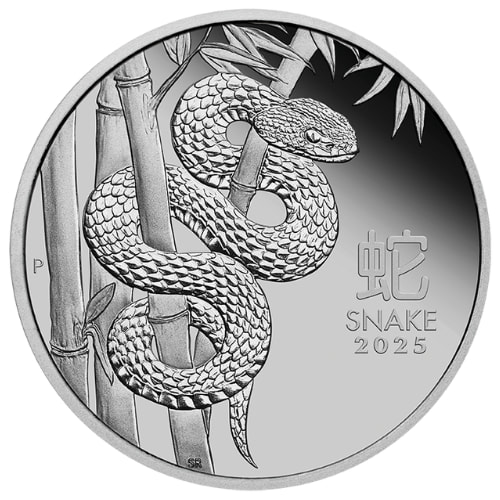 2025 1 oz Year of the Snake Proof Platinum Coin - Lunar Series III