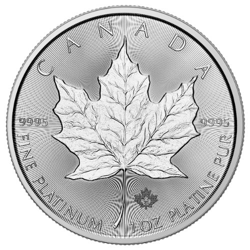 2025 1 oz Canadian Platinum Maple Leaf Coin