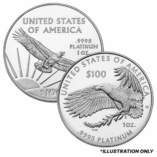 1 oz American Platinum Eagle Proof Coin in Capsule - Random Year