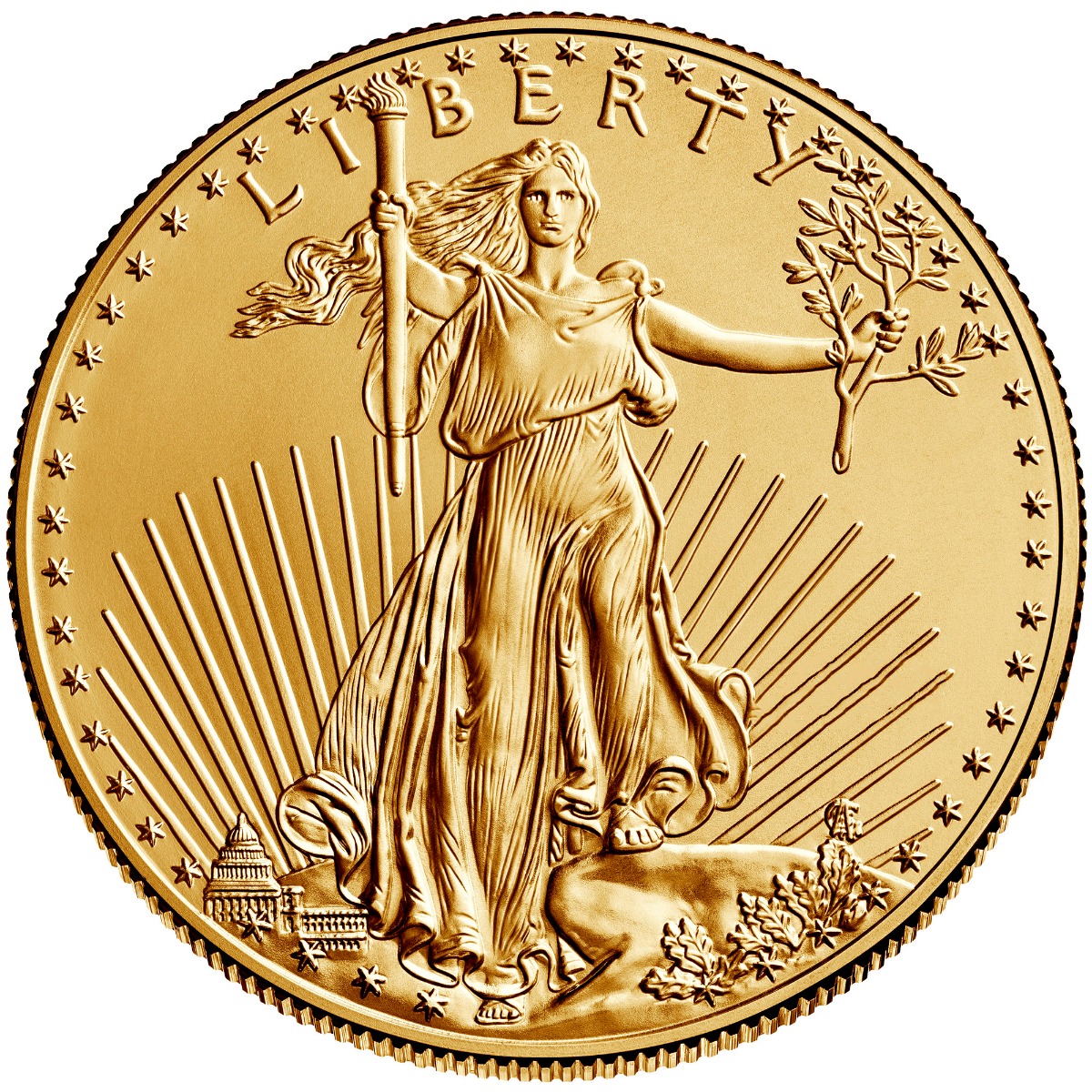 1 oz American Gold Eagle Coin BU - Random Year