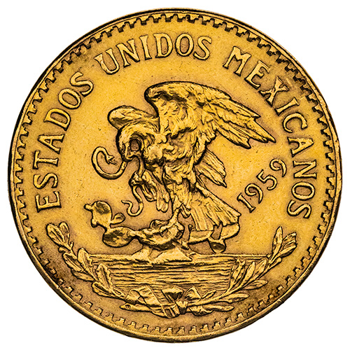 Mexican 20 Pesos Gold Coin - Random Year