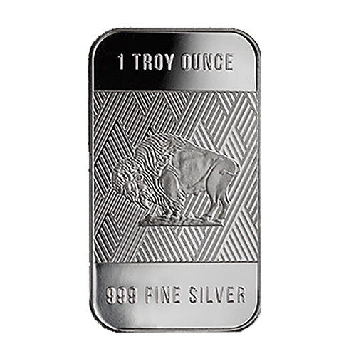 Republic Metals 1 oz Silver Buffalo Bar
