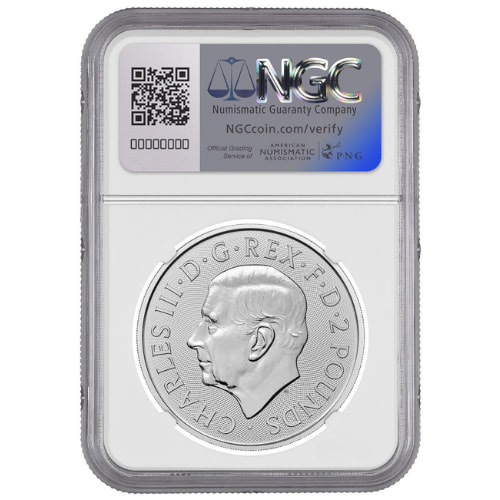 Buy 2024 1 oz NGC MS-70 First Day of Issue Silver Britannia and