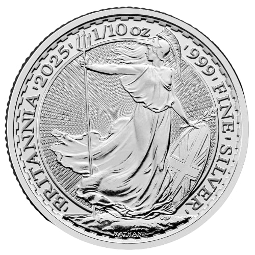 2025 1/10 oz Silver Britannia Coin BU