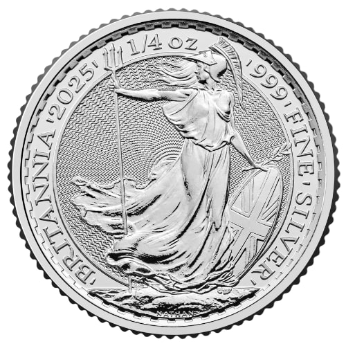 2025 1/4 oz Silver Britannia Coin BU