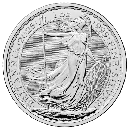 2025 1 oz Silver Britannia Coin BU
