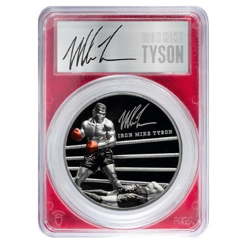 2023 PCGS PR-70 5 oz Celebrity Mint Mike Tyson Silver Coin - Signature Series