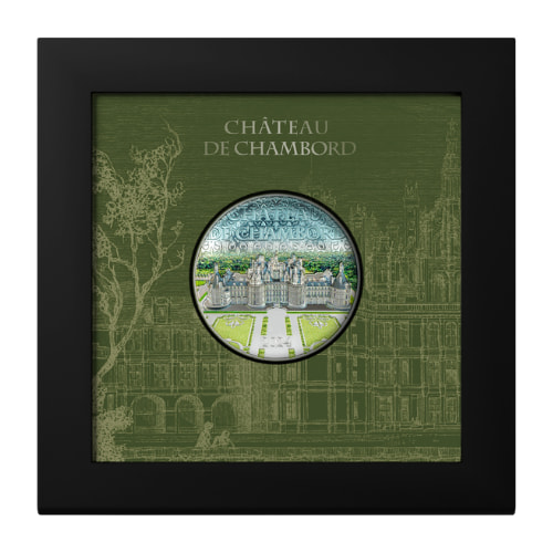 2024 2 oz Cook Islands Chateau de Chambord Proof Silver Coin