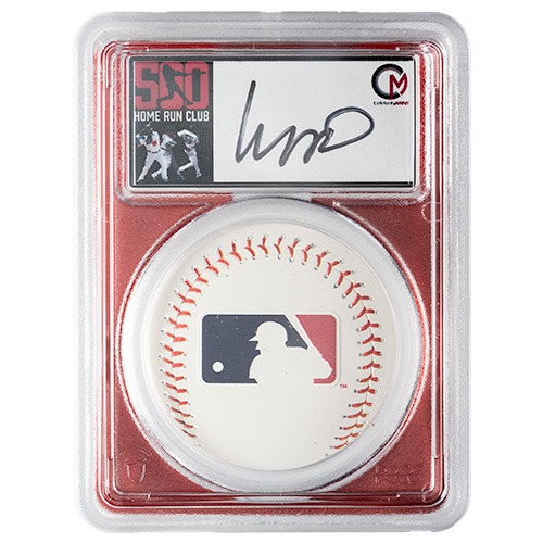2024 1 oz PCGS PR-70 Manny Ramirez Autographed Label - Celebrity Mint 500 Home Run Club Proof Silver Coin